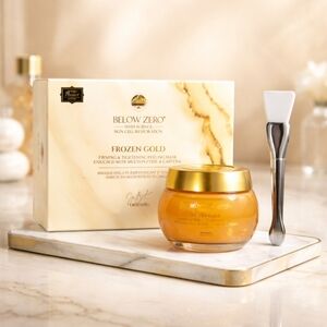 NIB Below Zero Frozen Gold Firm & Tighten Peeling Mask Multi-Peptide & Caffeine